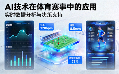 AI技术在体育赛事中的应用 - 展示智能数据分析界面