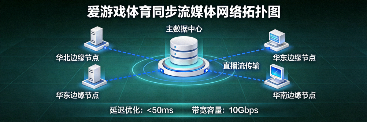 爱游戏体育同步流媒体网络拓扑图 - 展示数据中心与边缘节点