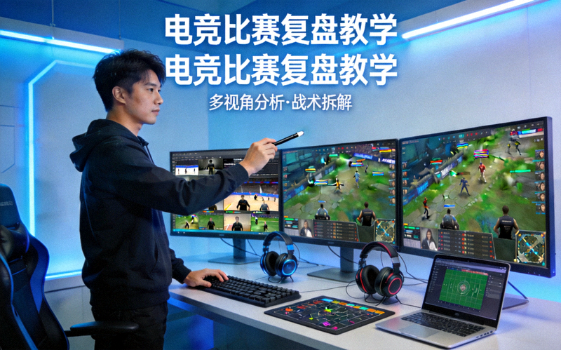 电竞教育培训场景 - 教练使用多视角复盘比赛