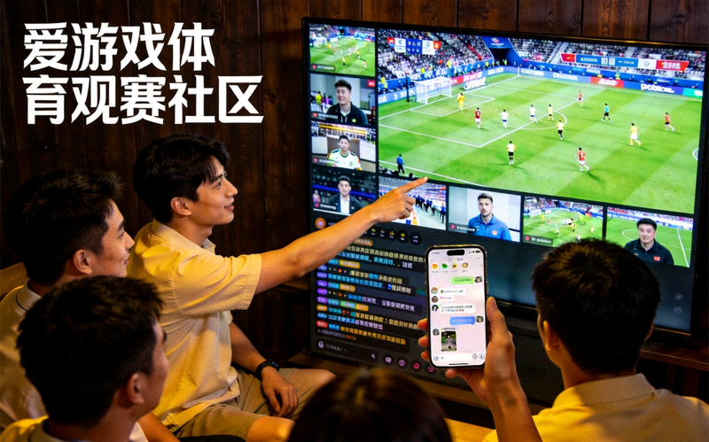 爱游戏体育观赛社区氛围 - 观众在多视角画面旁进行实时讨论