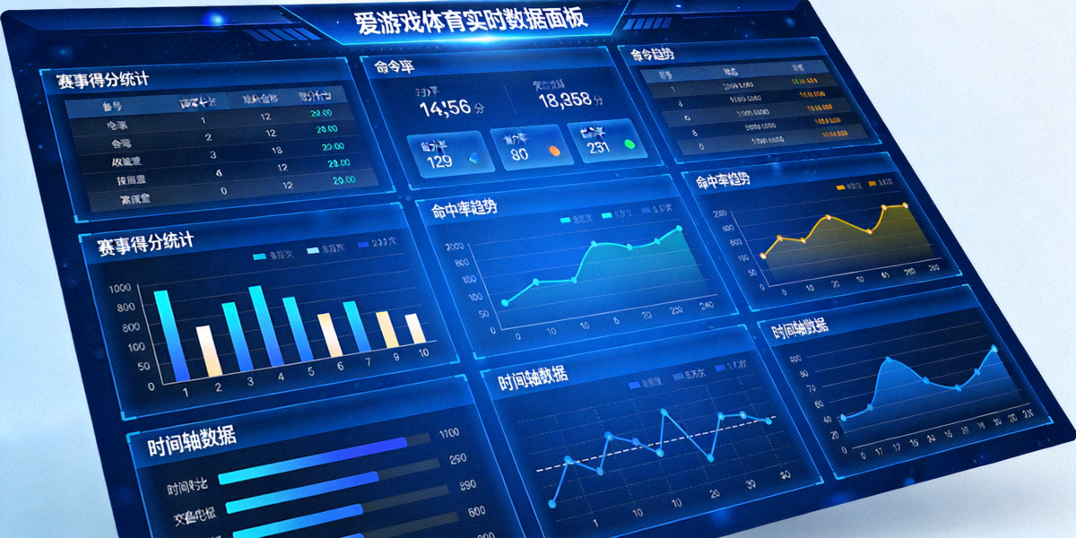 爱游戏体育实时数据面板展示 - 多维度赛事统计数据图表与趋势曲线